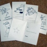 Colour your own Xmas cards