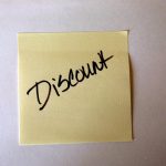 Members’ 1/3 discount on their own tickets for Friends events held at St. Mary’s if prebooked post-it-note-discount-1240328-639x536